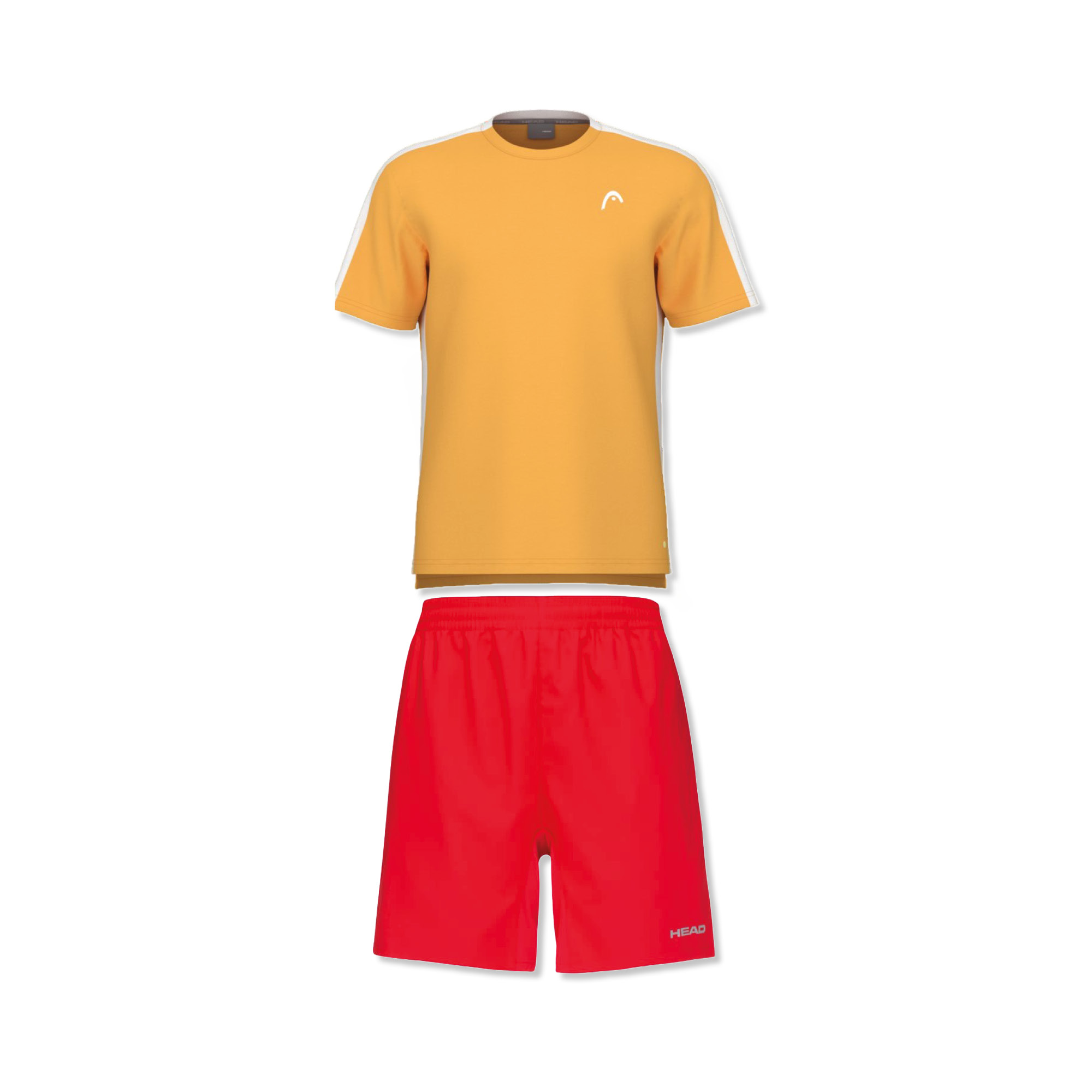 Better Tennis Kids Kombi III (Hose: rot | Shirt: gelb) 